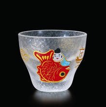 將圖片載入圖庫檢視器 Aderia 石塚硝子 緣起物mono 招財貓 富士山 鯛魚 清酒杯 玻璃杯 - Never-Never Land